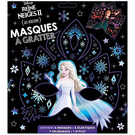LA REINE DES NEIGES 2 - Les Ateliers Disney - Masques à gratter - Disney  (Jeunesse) au meilleur prix
