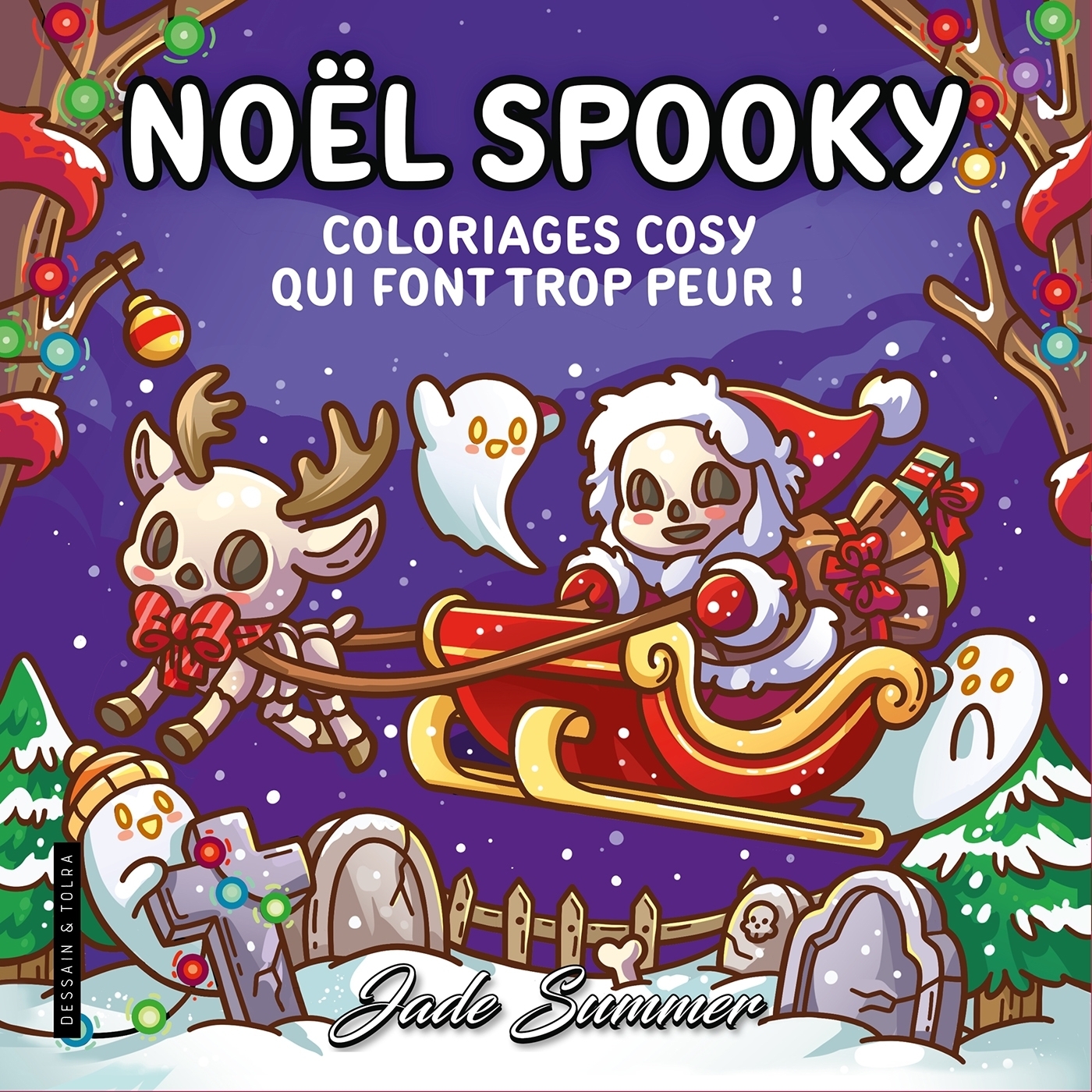 Noël Spooky - Jade Summer - Coloriages cosy qui font trop peur pour adultes  - Cosy colo (Broché) au meilleur prix | E.Leclerc, image size:1400x1400