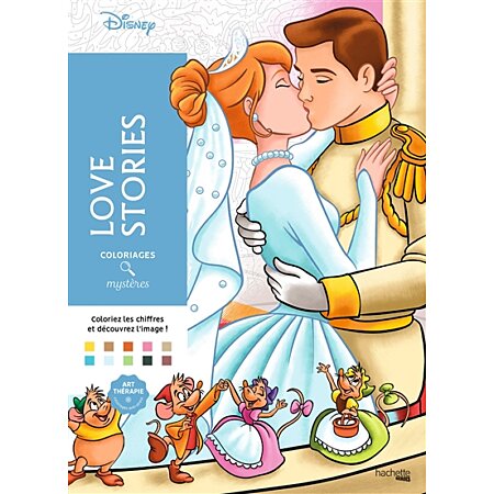 Coloriages mystères Disney - Love Stories (Broché) au meilleur prix