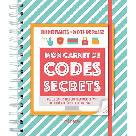 Mon carnet de codes secrets : identifiants, mots de passe Par Bertrand  Lobry, Vie pratique, Guide pratique
