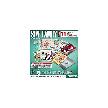SPY X FAMILY TOME 11 : BOITE AVEC 1 TOTE BAG, 1 SERRE-LIVRE METAL
