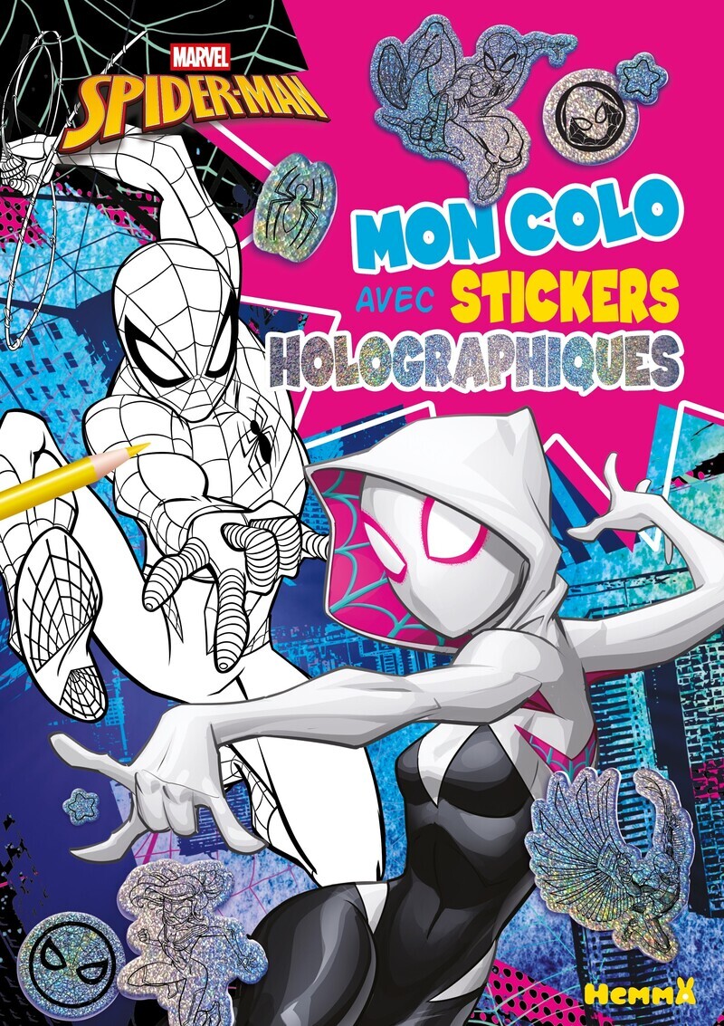 Marvel Spider-Man - Mon colo avec stickers holographiques (Broché) au ...