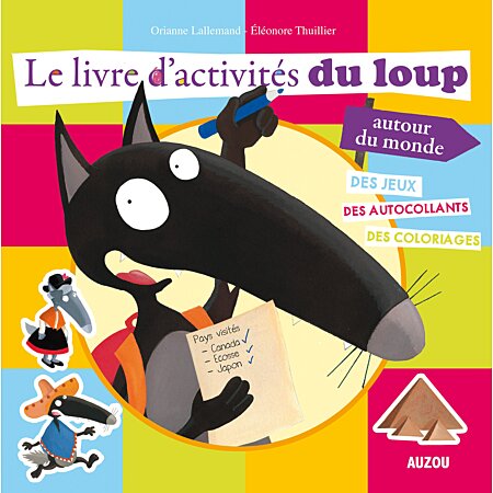 Livre d'activites du loup autour du mond - Activité jeunesse / jeu éducatif