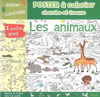 Poster à colorier La Bourgogne • Livres et jeux pour enfants