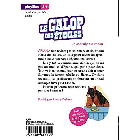 Le Galop des étoiles, Tome 1 : Un cheval pour Ariana - Livre de Naima  Murail Zimmermann, Ariane Delrieu