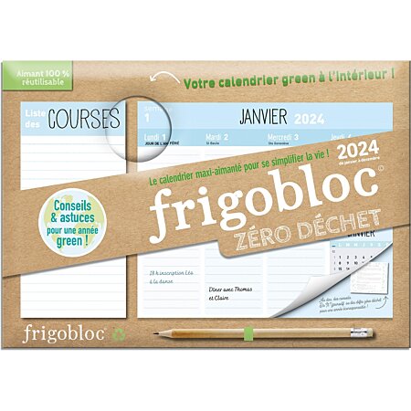 Calendrier PLAYBAC Frigobloc Hebdomadaire 2024