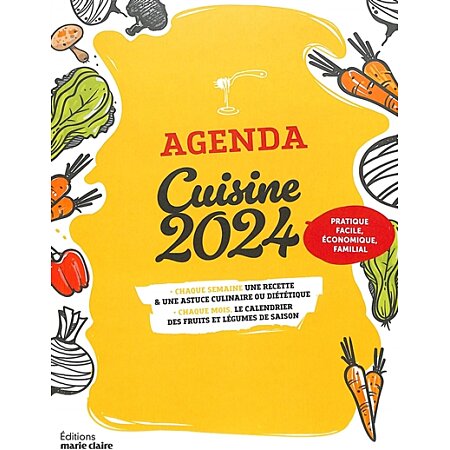 Agenda cuisine 2024 (Broché) au meilleur prix