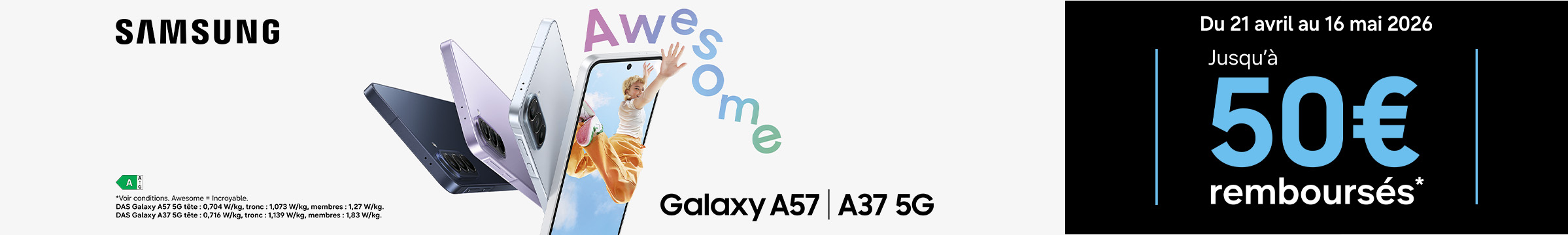 Offre de remboursement Samsung