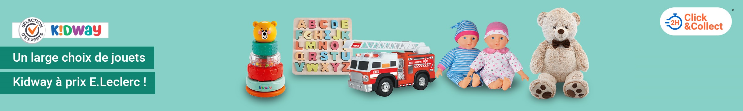 Sélection d’Experts KIDWAY, des jouets à prix E.Leclerc !