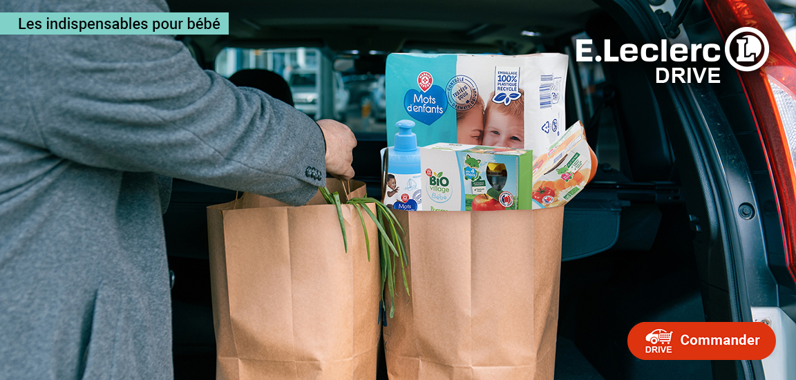 Retrouvez les offres bébé sur le Drive et commandez !