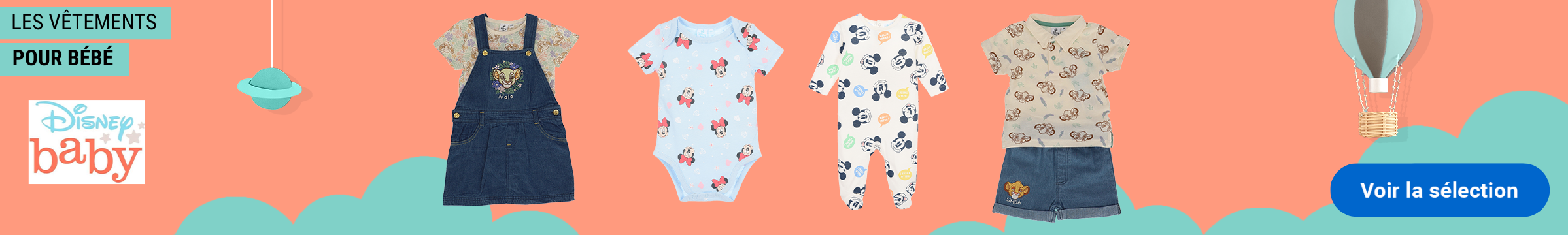 Sélection Vêtements bébé Disney Baby