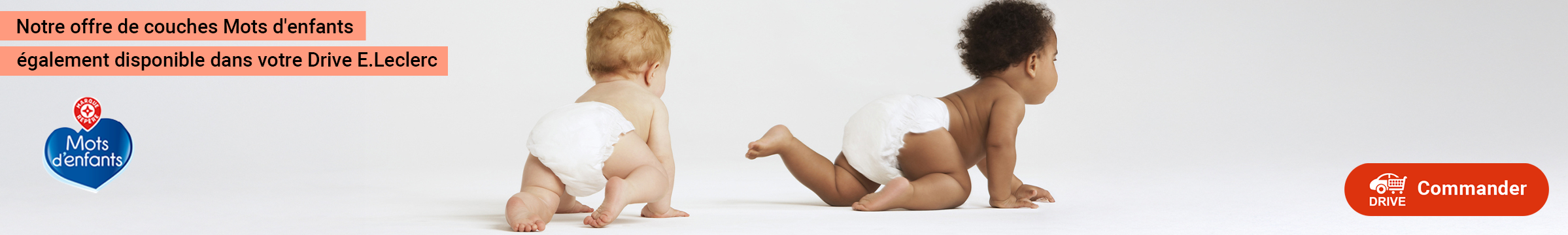 Bannière renvoie DRIVE pour avoir la sélection compléte 