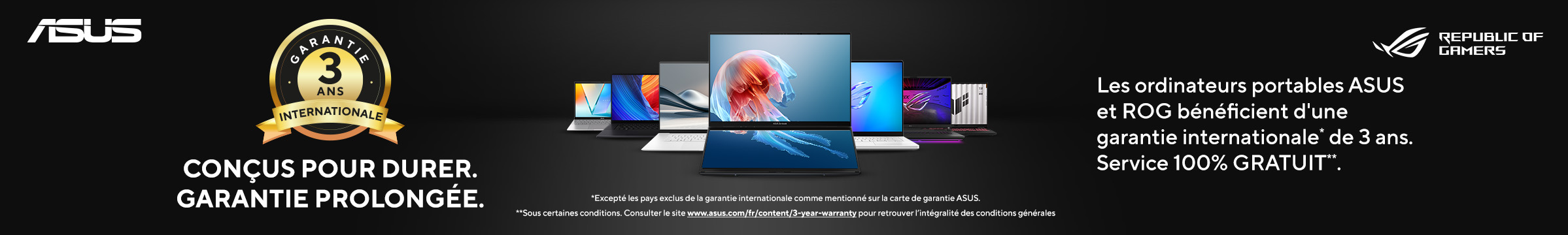 Garantie 3ans Asus