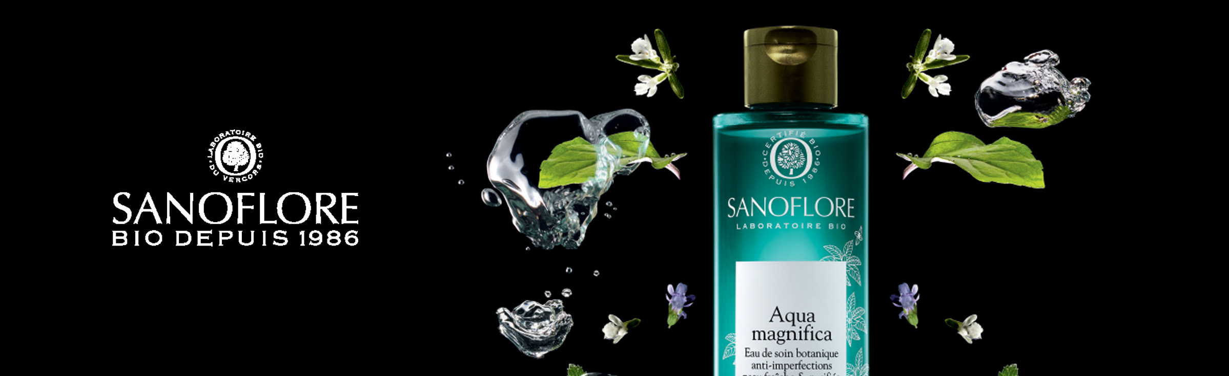 Bannière page marque Sanoflore | Parapharmacie | E. LECLERC