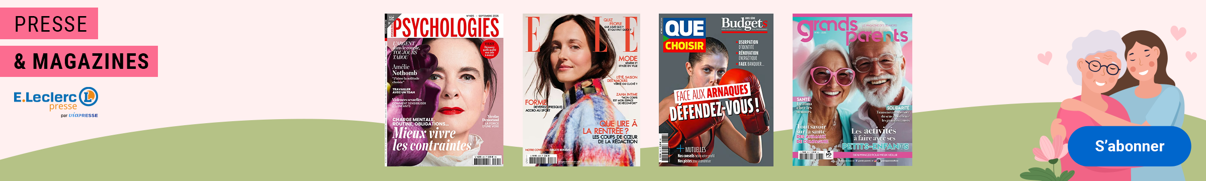 Idées cadeaux grands mères - presse et magazines