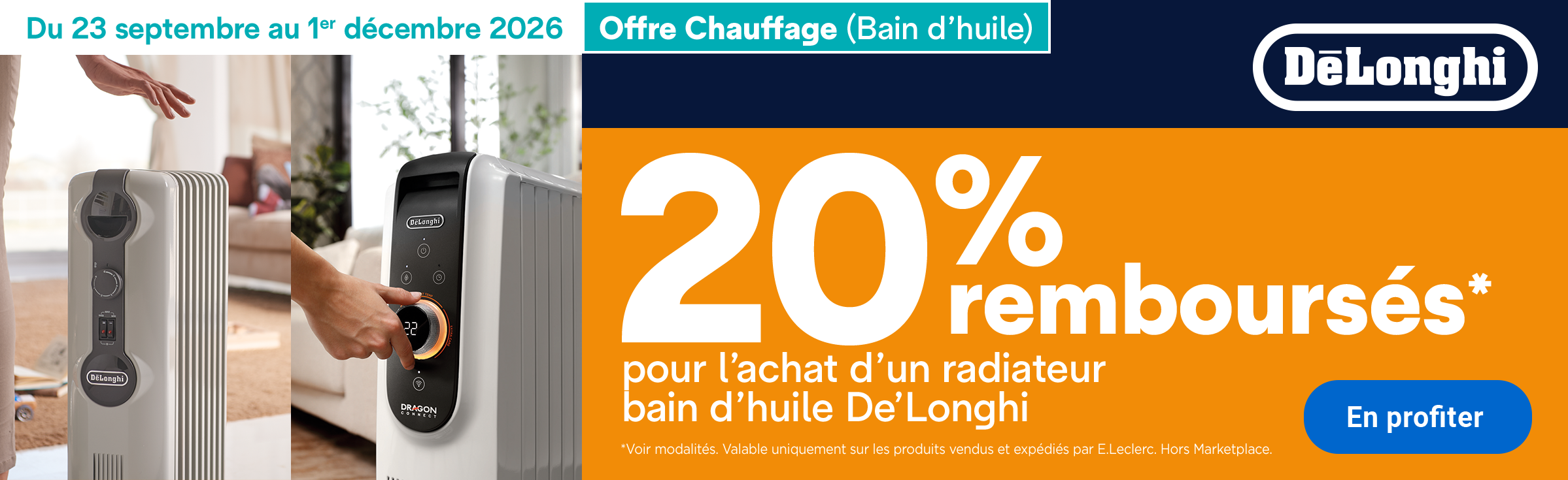ODR Offre Chauffage DELONGHI