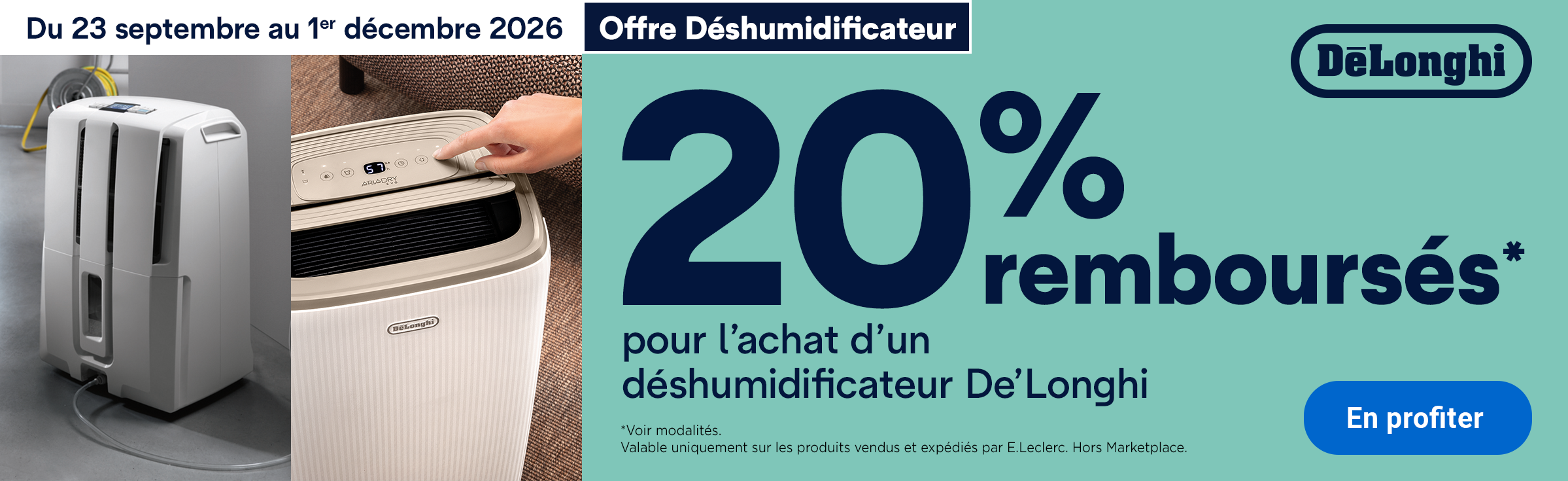 ODR Delonghi Déshumidificateur