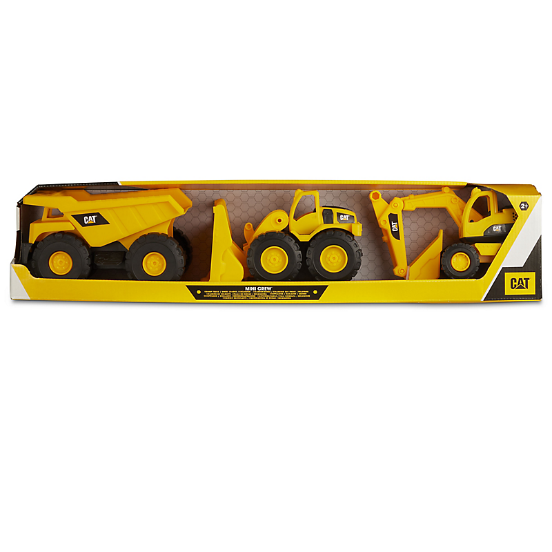 CAT PACK COMPRENANT UN CAMION BENNE, UN CHARGEUR FRONTAL ET UNE EXCAVATRICE 18 CM
