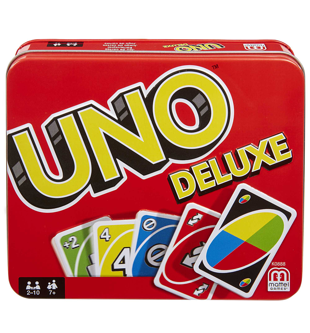 Mattel Games - Uno Deluxe - Jeu de Cartes Famille - 7 ans et +