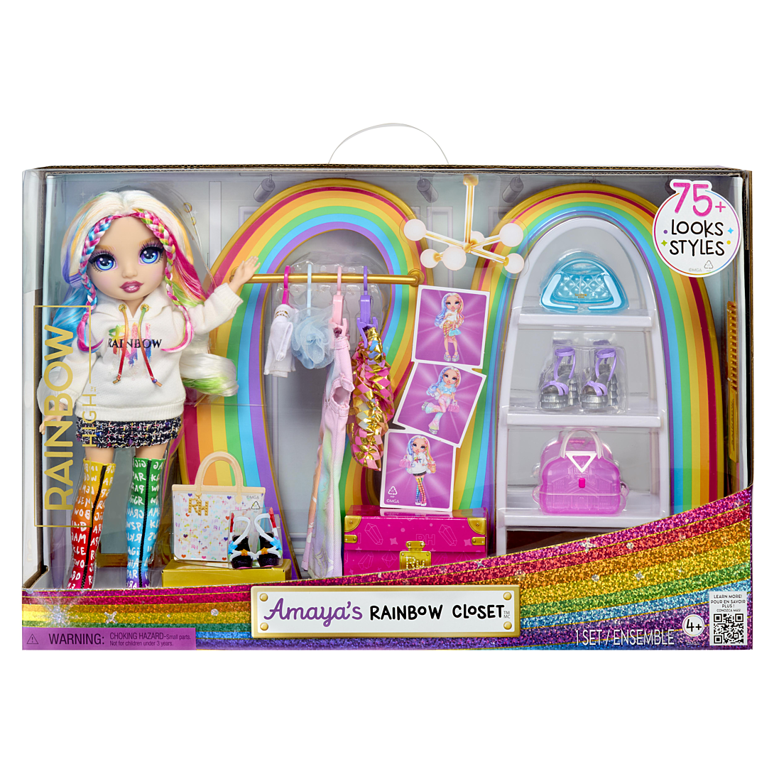 Poupée Rainbow High Amaya 543183-EUC – Garde-Robe Arc-en-Ciel, Accessoires Inclus - vue 2