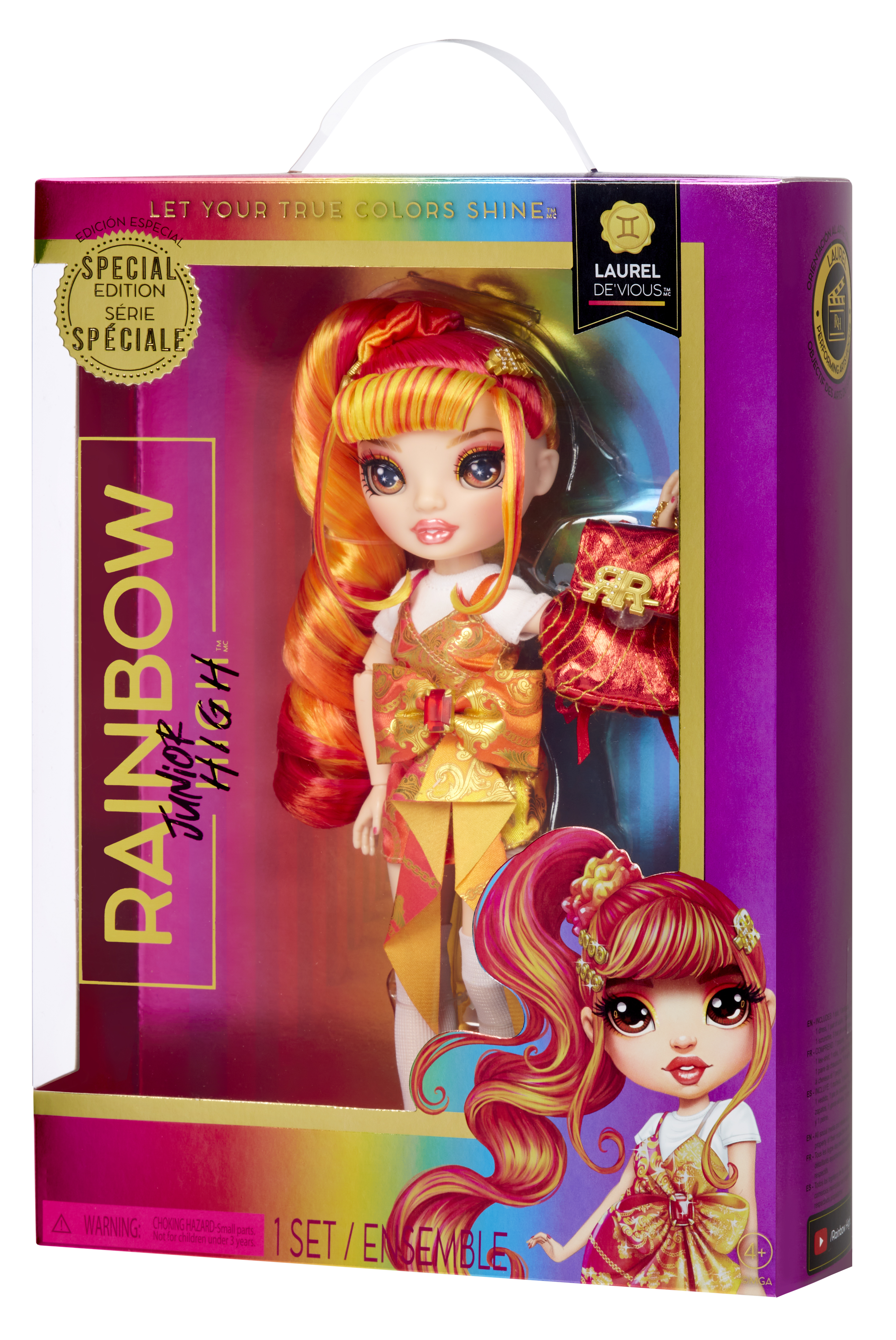 Rainbow High Junior High Special Edition Doll- Laurel De'Vious (Orange)