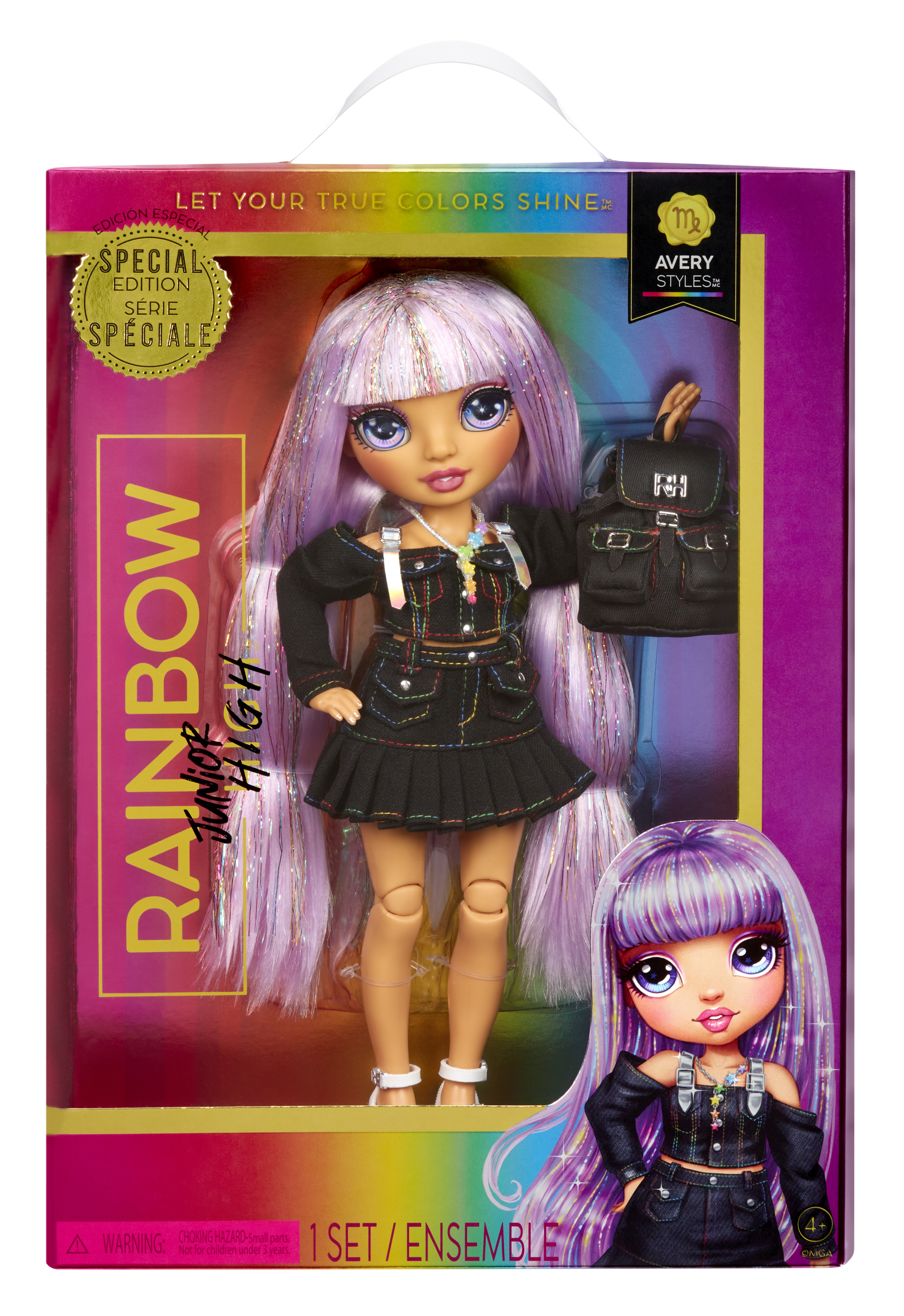 Rainbow High Junior High Special Edition Doll- Avery Styles (Rainbow)