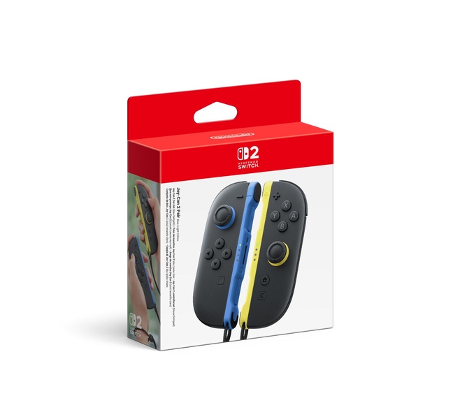 Paire de manettes Joy-Con 2 gauche bleu & droite jaune clair Nintendo Switch 2 (NINTENDO SWITCH 2)