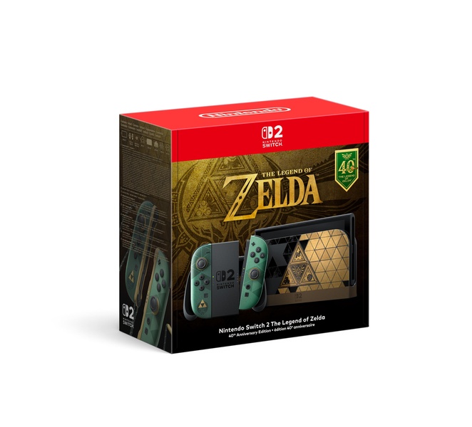 Console Nintendo Switch 2 Edition 40e anniversaire de The Legend of Zelda (ce produit contient une batterie remplaçable par l'utilisateur) (NINTENDO