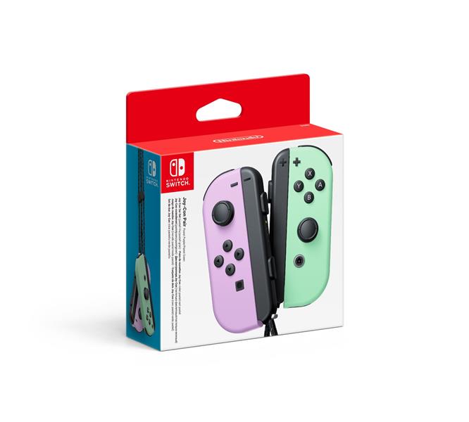 Paire de manettes Joy-Con gauche violet pastel & droite vert pastel (SWITCH)