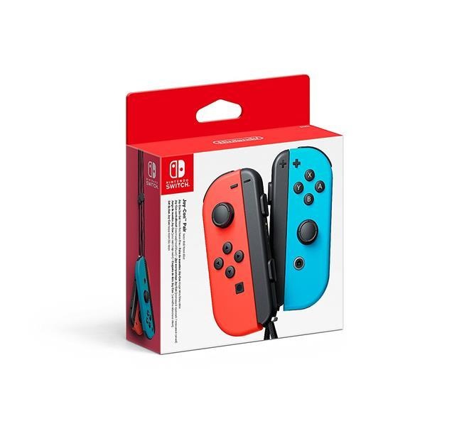 Paire de manettes Joy-Con gauche bleu néon & droite rouge néon (SWITCH)