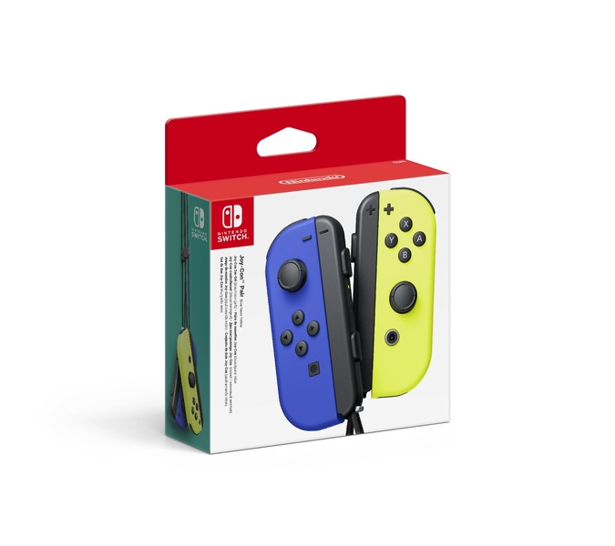 Paire de manettes Nintendo Joy Con et Jaune néon - vue 3