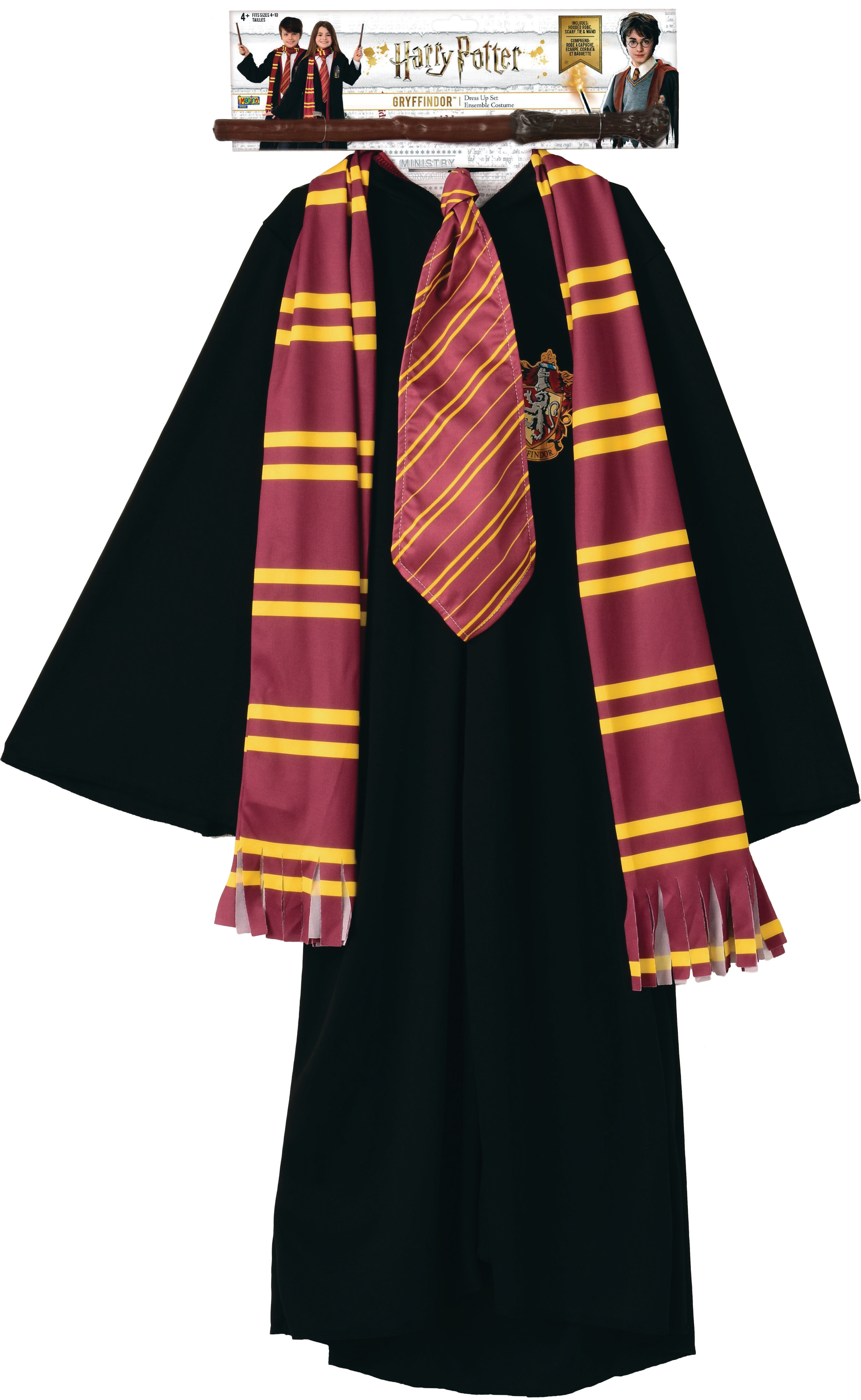 Déguisement Robe + Baguette + Écharpe + Cravate Harry Potter Rubie' Le Déguisement - vue 1