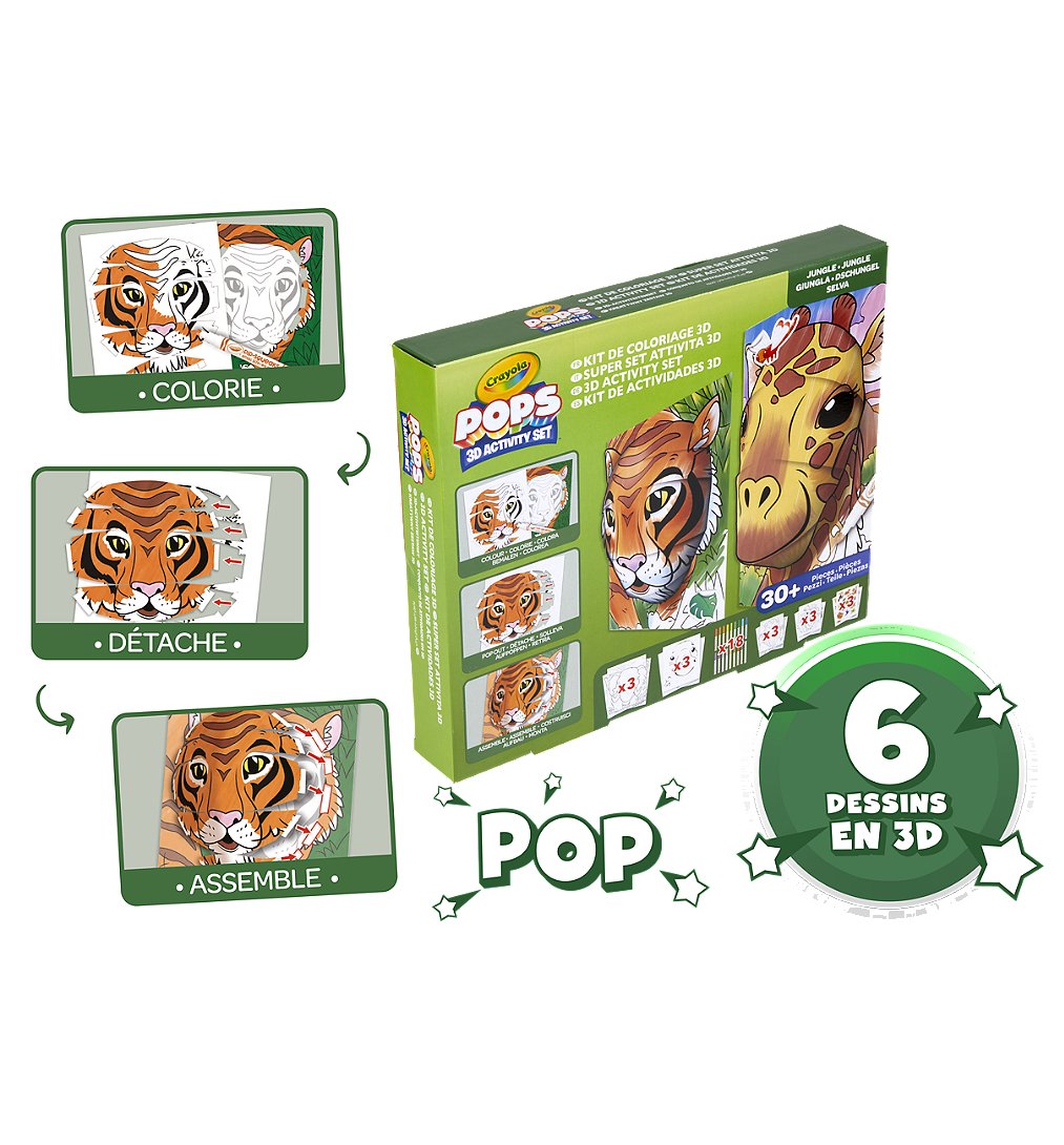 POPS 3D Activity Set Jungle
