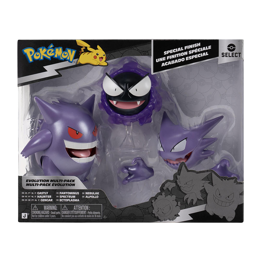 Pokémon Sélectionnez le pack « Evolution » : figurines de combat de Gastly Haunter et Gengar - vue 2