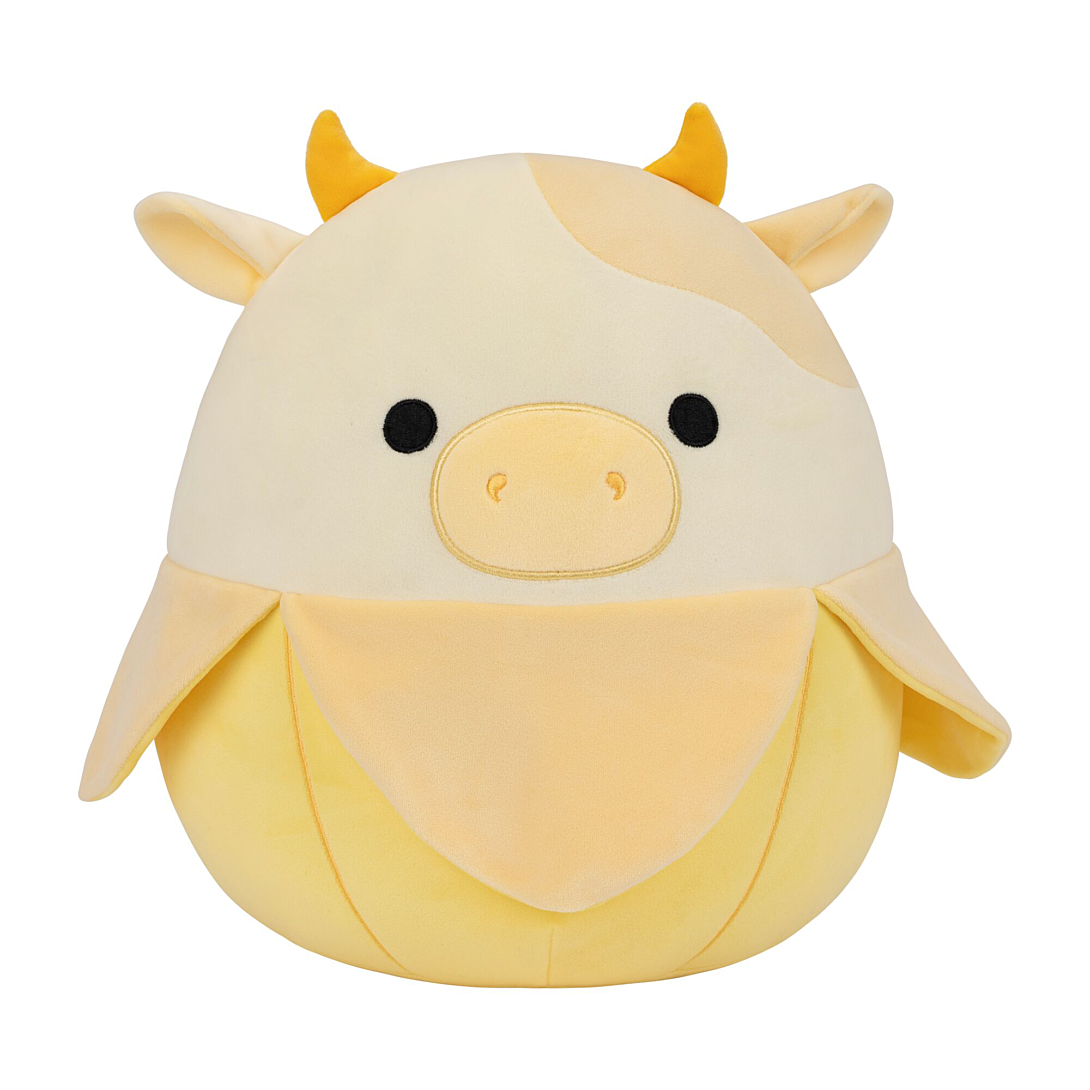 SQUISHMALLOWS Peluche 30 cm La vache Banane