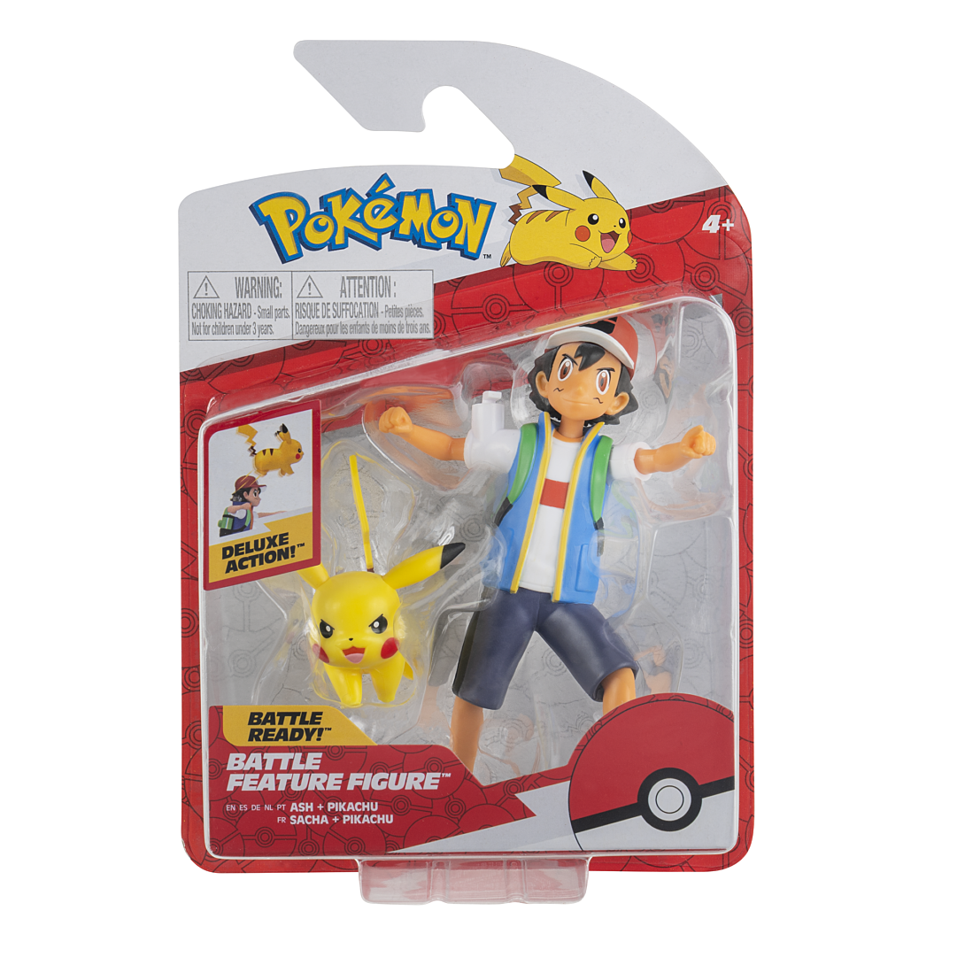 Pokémon Duo Battle Figurine Ash + Pikachu - vue 2