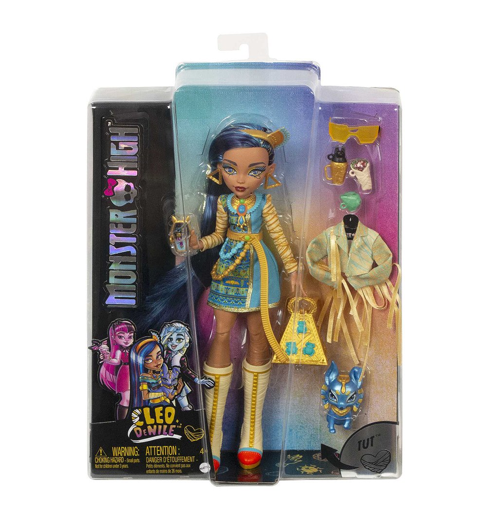 Monster High - Cleo de Nile avec animal de compagnie - Poupée - 4 ans et +