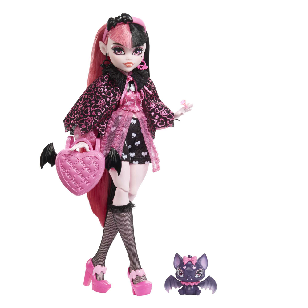Monster High - Draculaura avec chauve-souris de compagnie - Poupée - 4 ans et +