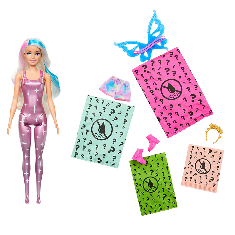 Barbie - Color Reveal Fee Galaxie - Poupée Mannequin - 3 ans et +