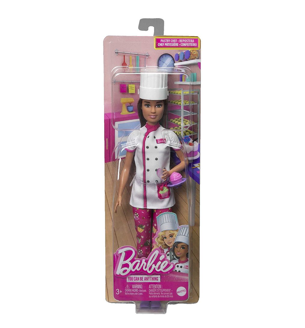 Barbie - Coffret Barbie Cheffe Patisserie - Poupée Mannequin - 3 ans et +