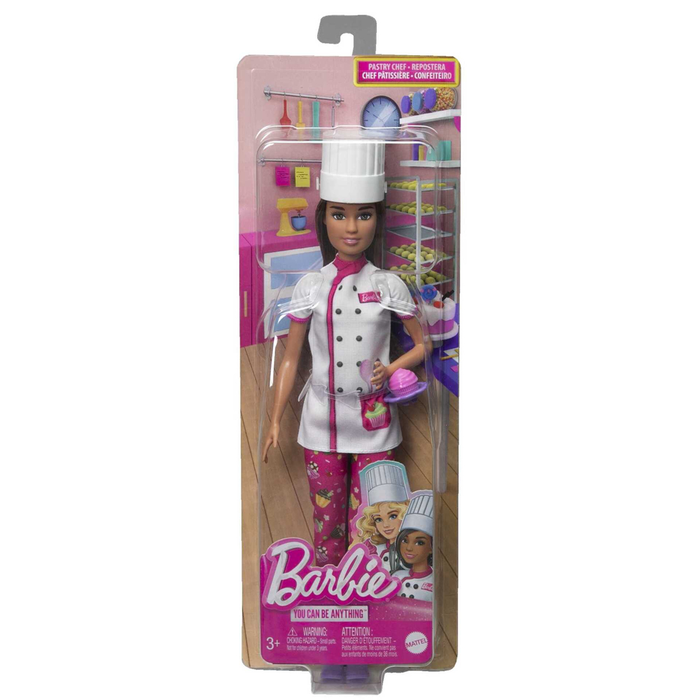 Barbie - Coffret Barbie Cheffe Patisserie - Poupée Mannequin - 3 ans et +