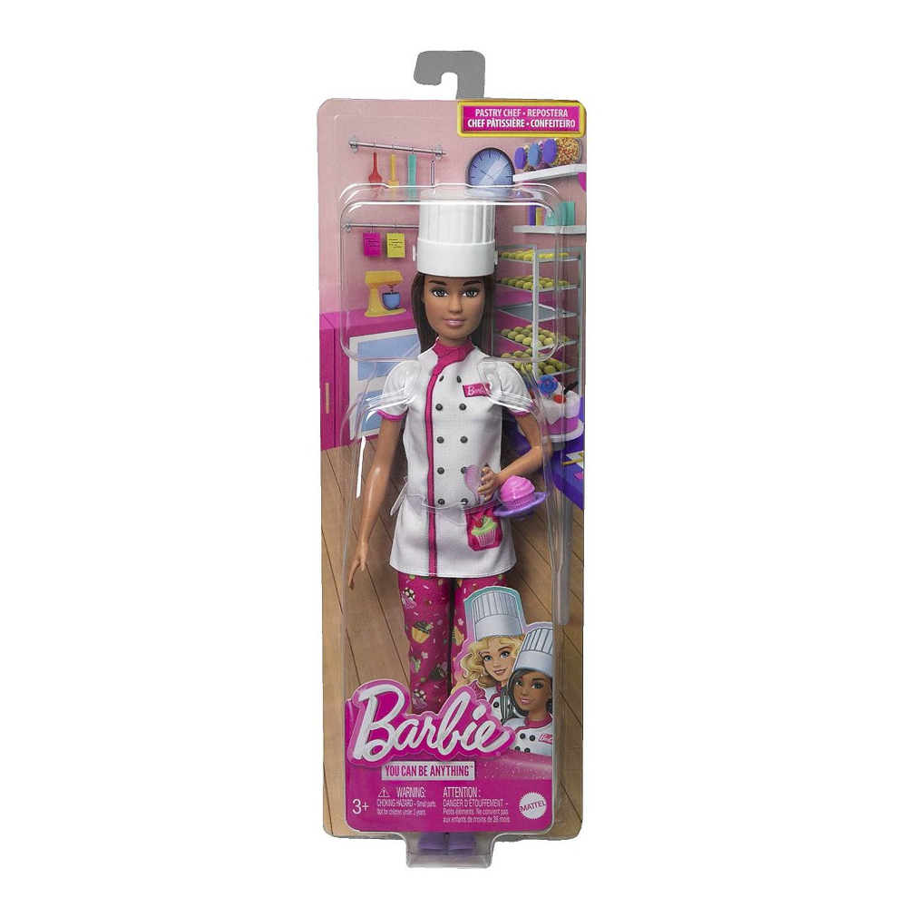 Barbie - Coffret Barbie Cheffe Patisserie - Poupée Mannequin - 3 ans et +
