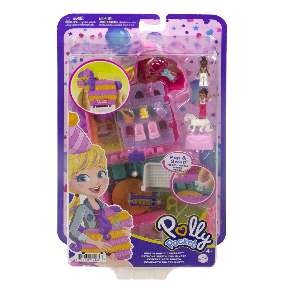 Polly Pocket - Coffret Piñata en folie - Coffret Mini Figurines - 4 ans et +