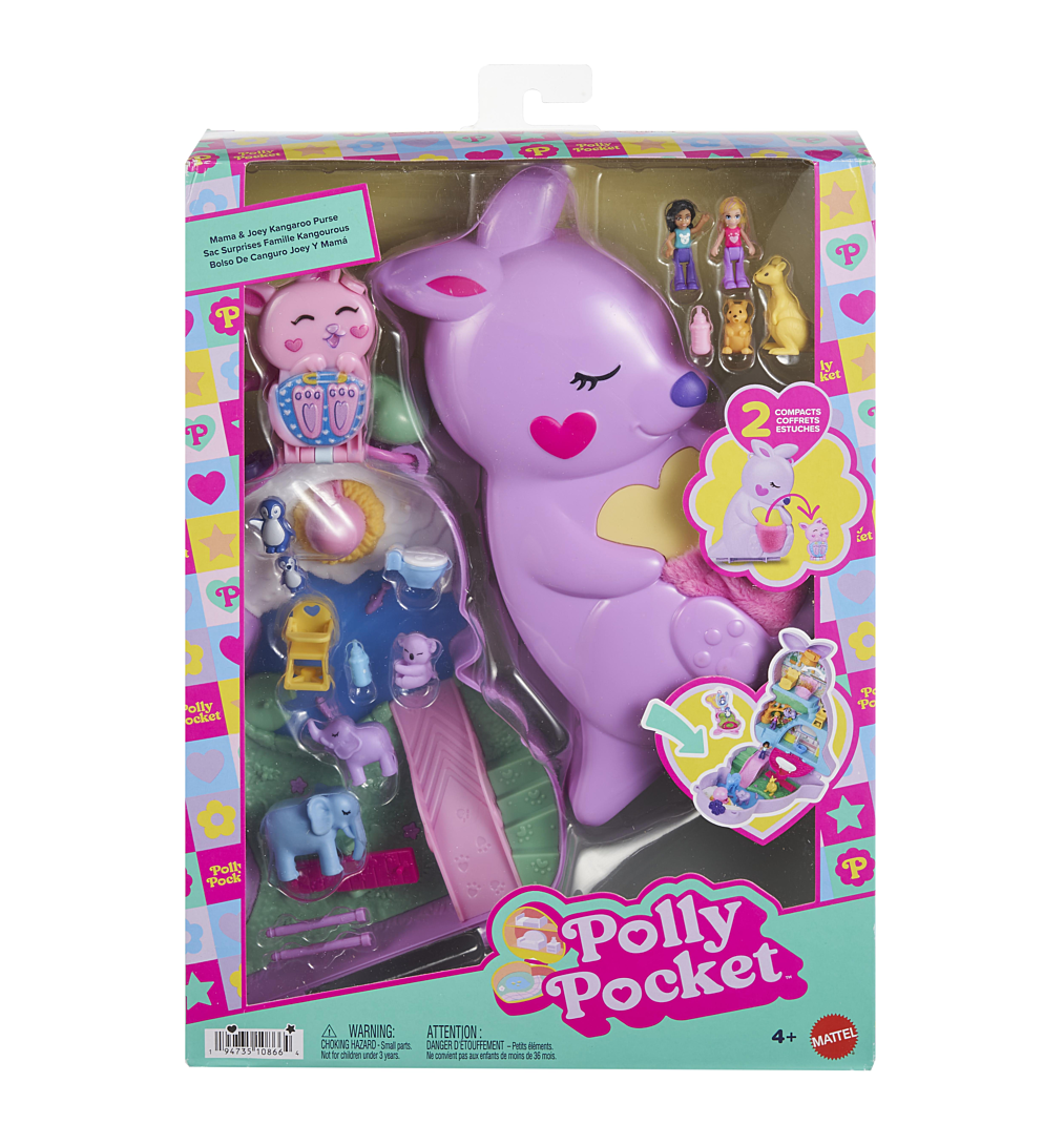 Polly Pocket - Sac Surprises Kangourou - Coffret Mini Figurine - 4 ans et +