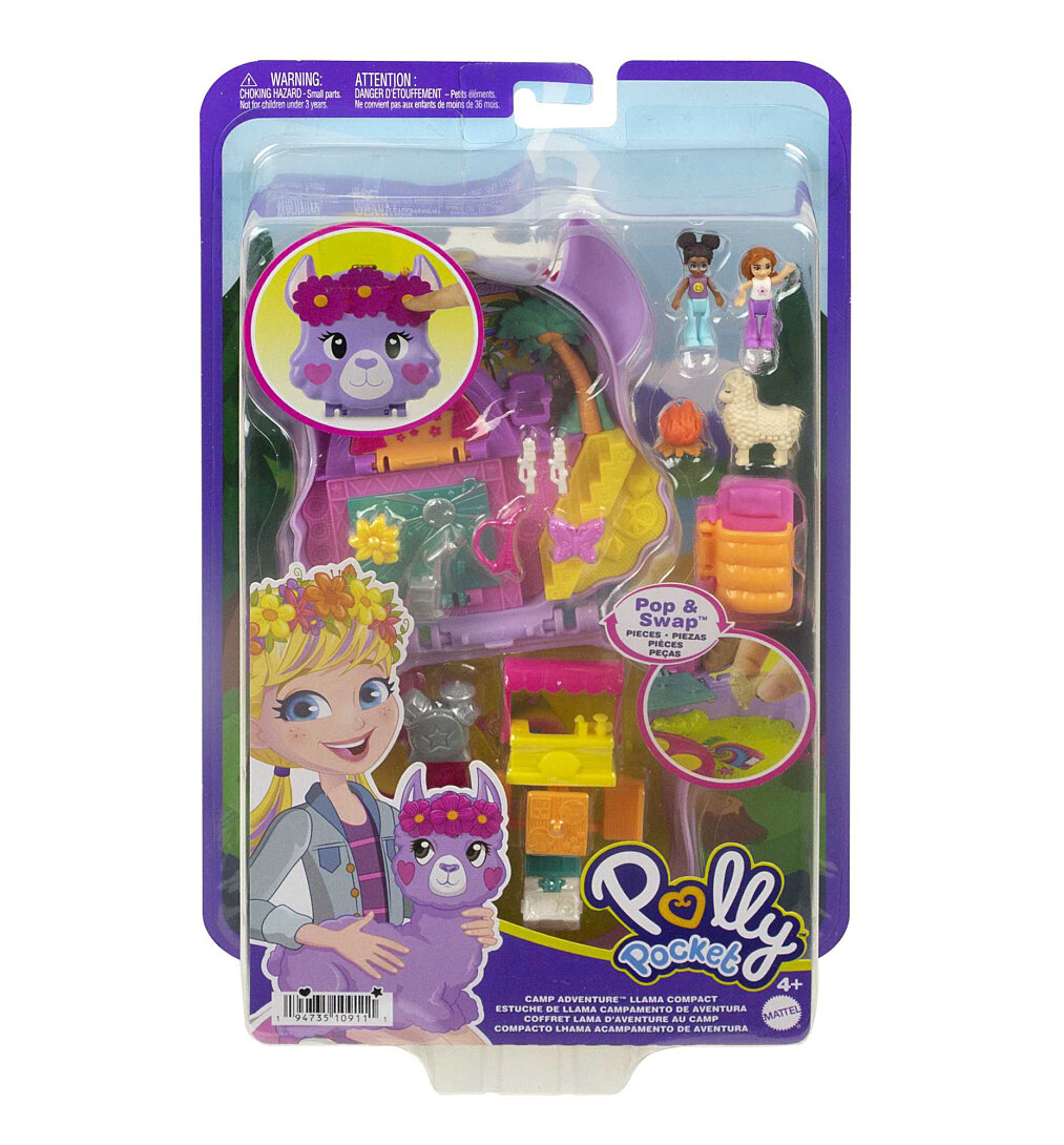 Polly Pocket - Coffret Aventures du Lama - Coffret Mini Figurines - 4 ans et +