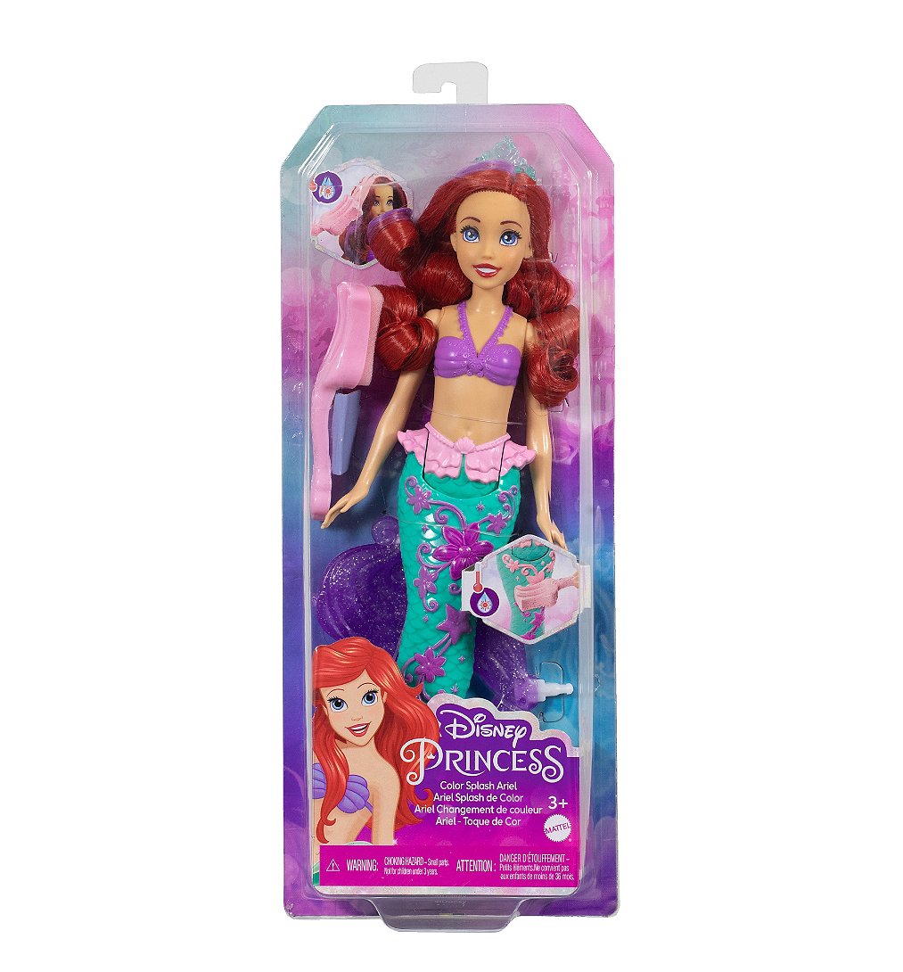 Disney Princess - Poupée Ariel Sirène Couleurs - Figurine - 3 ans et +