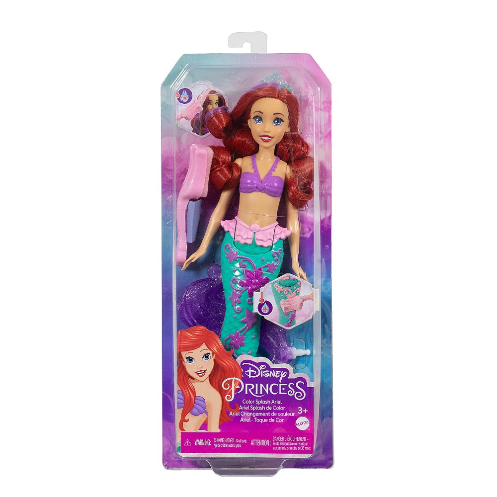 Disney Princess - Poupée Ariel Sirène Couleurs - Figurine - 3 ans et +