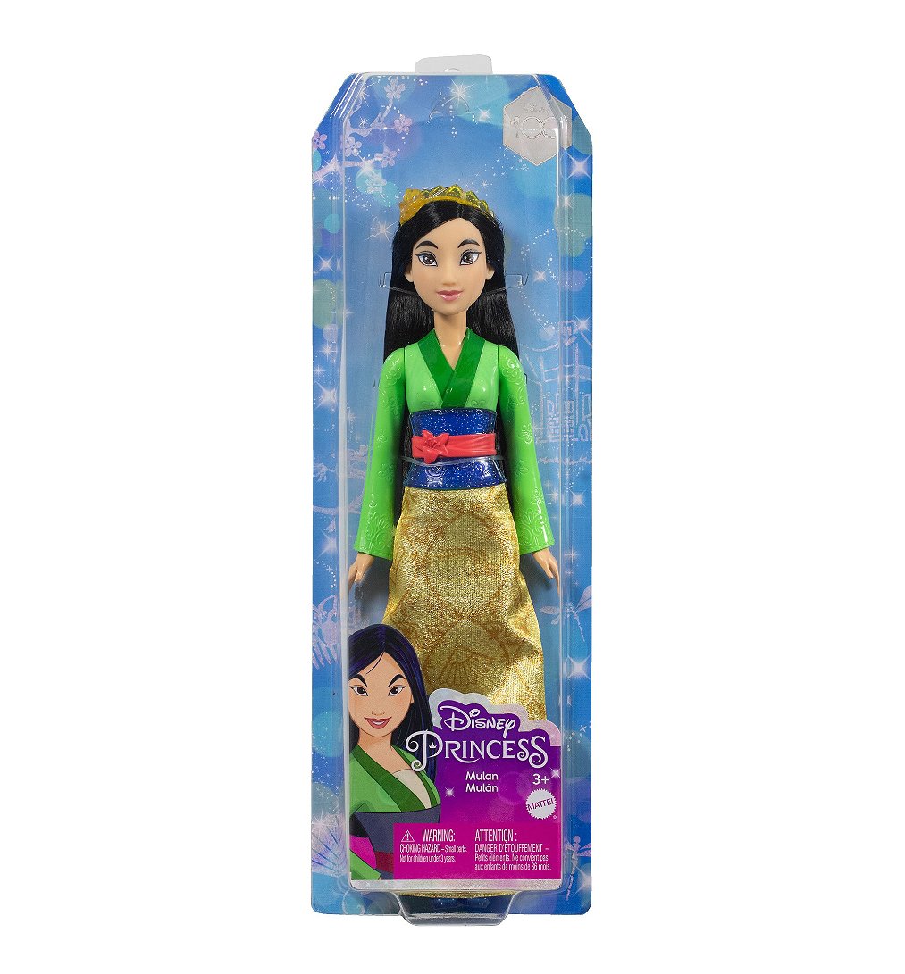 Disney Princesses - Poupée Mulan avec vêtements et accessoires - Figurine - 3 ans et +