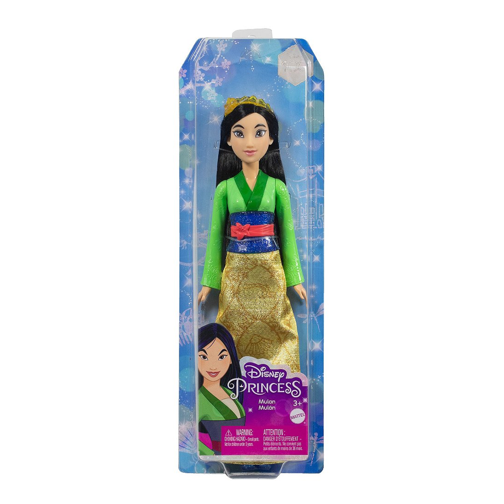 Disney Princesses - Poupée Mulan avec vêtements et accessoires - Figurine - 3 ans et +