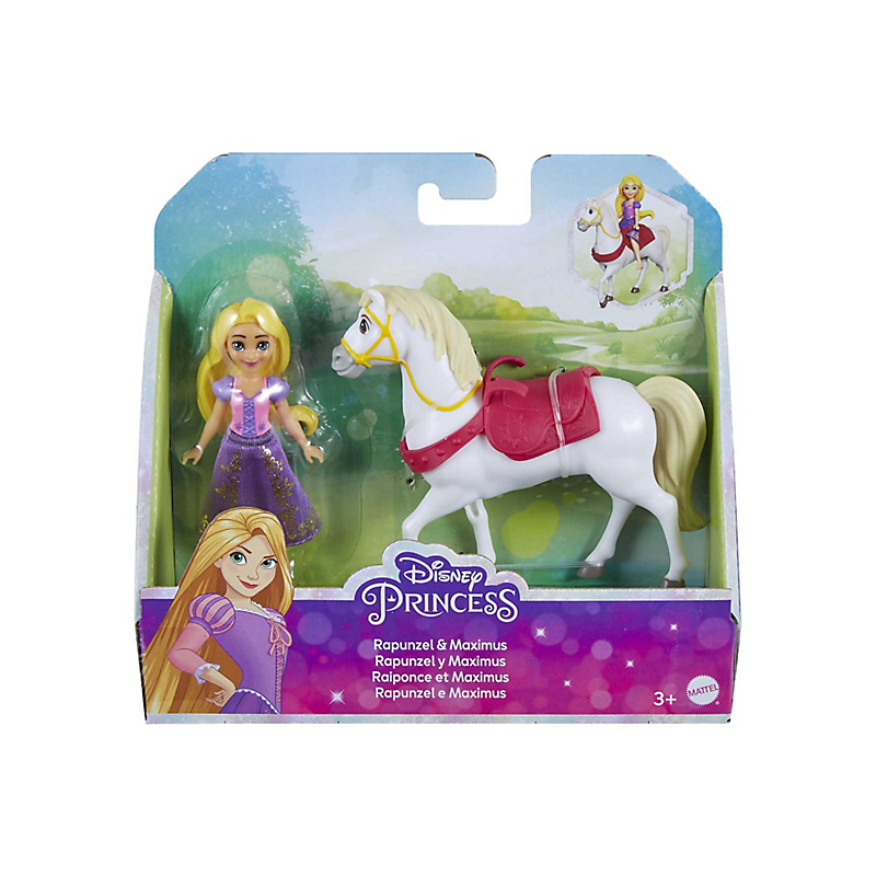 Disney Princess - Coffret Princesse Raiponce et Maximus - Figurine - 3 ans et +